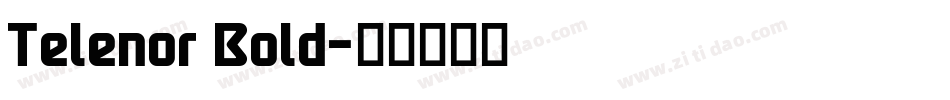 Telenor Bold字体转换